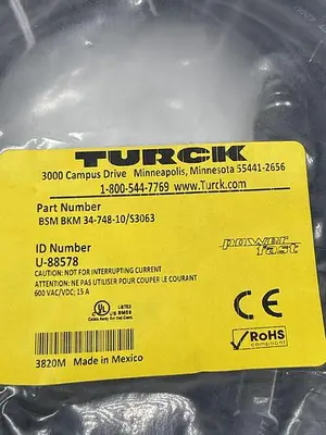 New | in-Stock TURCK TURCK BSM BKM 34-748-10/S3063 Sensors | ND Industrial Surplus #1214193