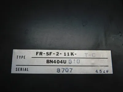 Mitsubishi Electric Corp. Freqrol FR-SF-2-11K-T-C AC Spindle Drive 11kW Used