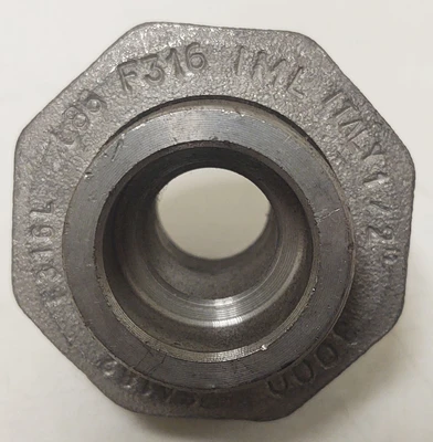 🔥Union 1/2" F316/316L Stainless Steel Class Socket Weld Pipe Fitting Italy