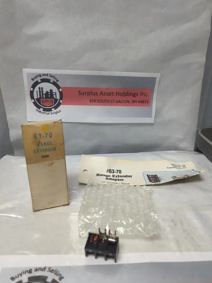 New | in-Stock ECA 63-70 Connector Accessories Ohio US | Surplus Asset Holdings #1225824
