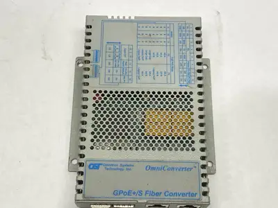 9439-1-21W | Omnitron Systems  OmniConverter GPoE+/S FIber Converter Module - Used