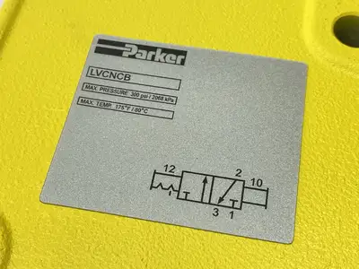 USED PARKER LV SERIES PNEUMATIC LOCKOUT HIGH FLOW 2" NPT