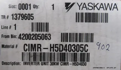 NEW YASKAWA CIMR-H5D4030 INVERTER CIMR-H5D40305C CIMRH5D4030