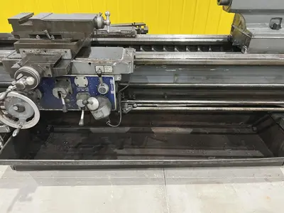 27" x 84" HERCULES AJAX MODEL #HR2000 #25 HEAVY DUTY GAP BED ENGINE LATHE, 4" HOLE: STOCK #19837