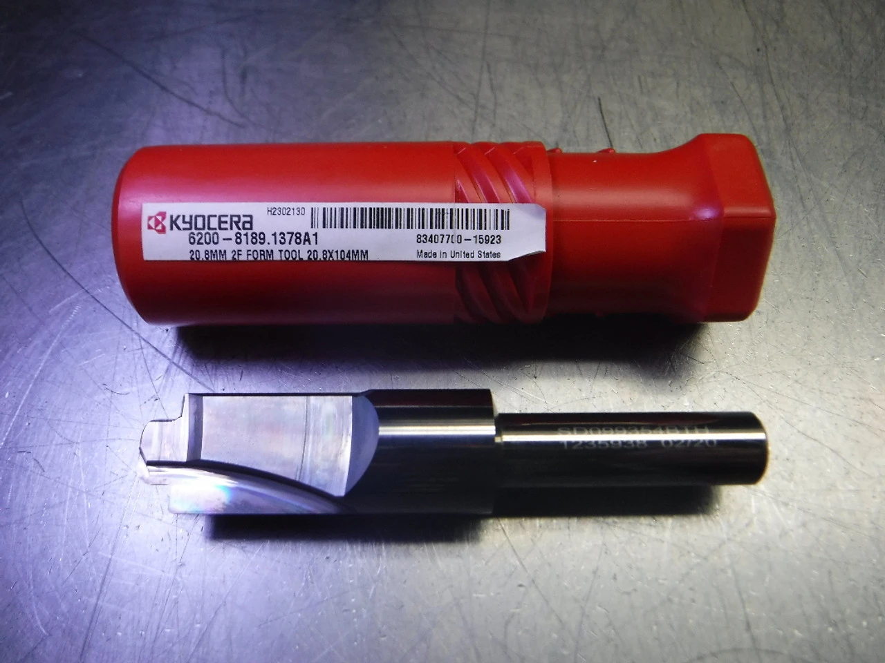 Kyocera 20.8mm 2 Flute Carbide Form Tool 1/2" Shank 6200-8189.1378A1 (LOC3365)