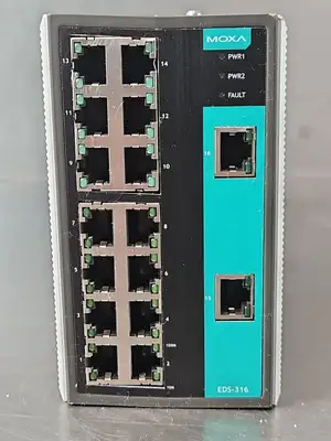 Moxa EDS-316 Unmanaged Industrial Ethernet Switch (BIN412)