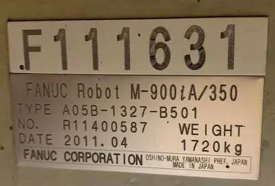 Used FANUC M900IA/350 6 AXIS CNC ROBOT WITH R30IA CONTROLLER 350KG X 2650MM REACH Robots | Harbor Machinery Inc. #1283323