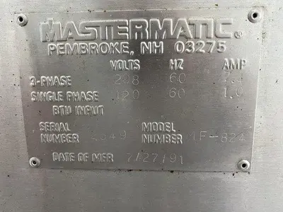 USED 1991 HEAT AND CONTROL | MASTERMATIC MF 8-24