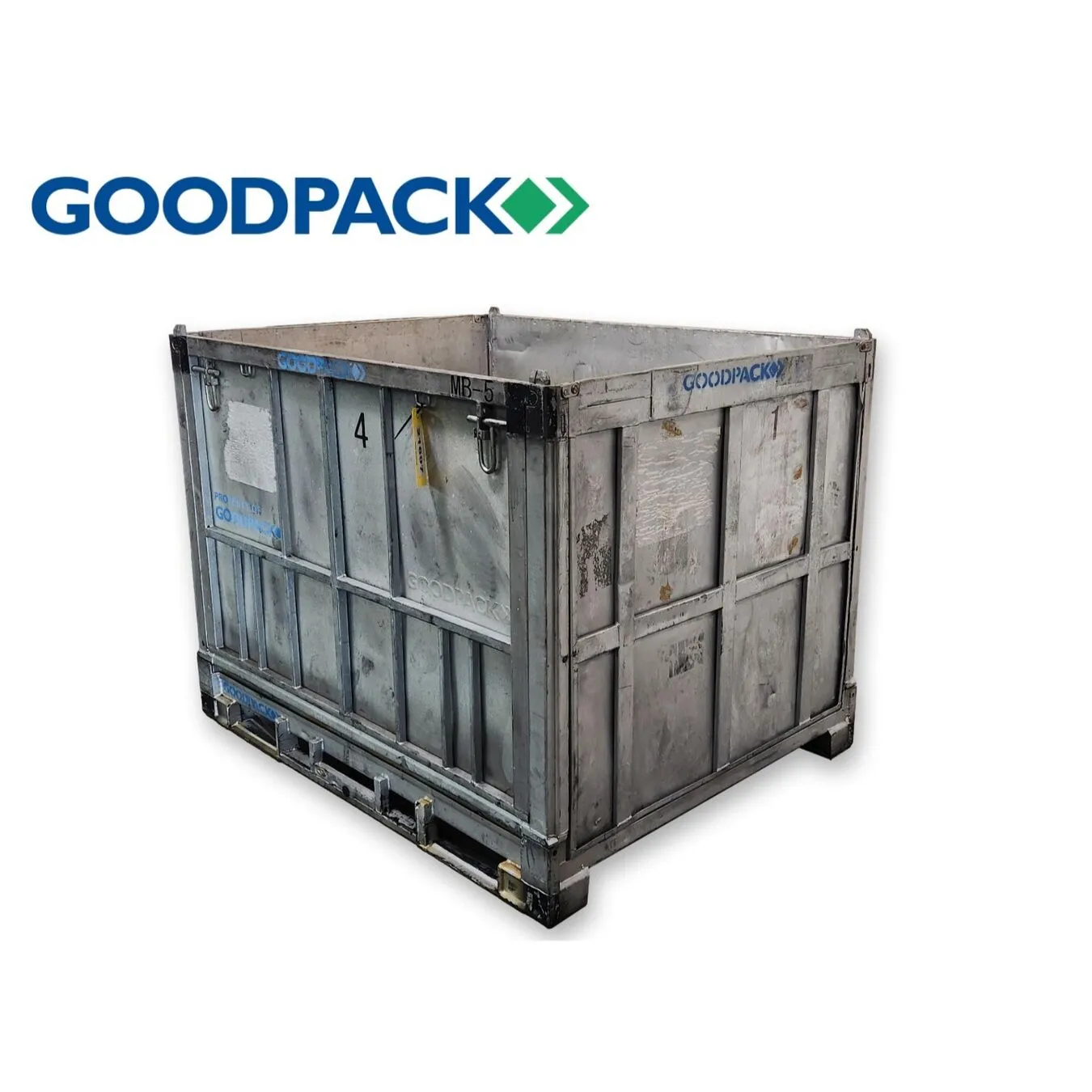 Used GoodPack Metal Tote Reuseable Intermediate Bulk Container MB5