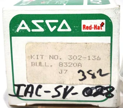 NEW ASCO 302-136 REBUILD KIT 302136