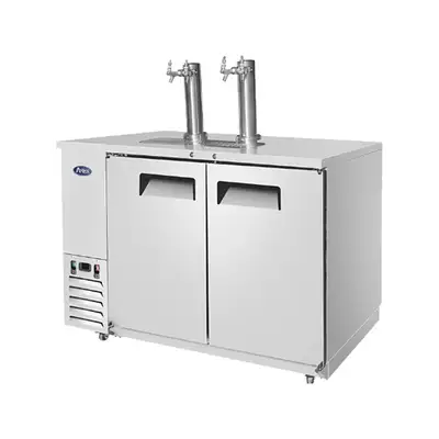 New | in-Stock Atosa New Atosa MKC58GR 58'' Keg Cooler with 2 Dual Tap Towers Beer Equipment Illinois US | Falcon Restaurant Supply #1375365