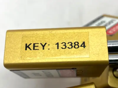 USED AMERICAN LOCK LOCKOUT PADLOCK KEYED ALIKE 1-1/2" SHACKLE NO KEYS LOT OF 9