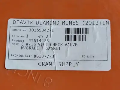New | in-Stock 2015 VICTAULIC 716 Valves/Fittings British Columbia CA | Lenmark #1440770