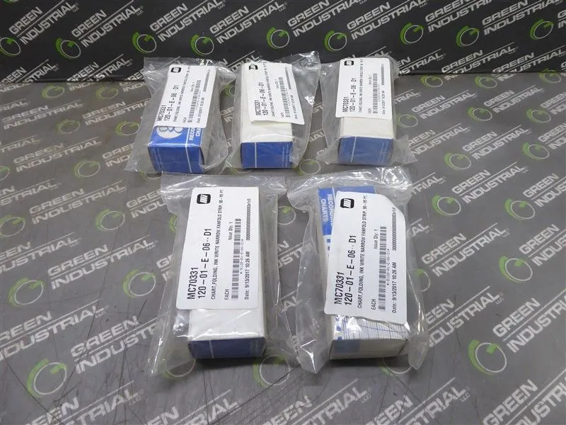 Lot of 5 g Recording Charts 31438156 Folding Paper Charts New