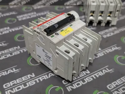 Lot of 2 ABB S203UP-K25A Three Pole Circuit Breakers 25A 480Y/277VAC Used