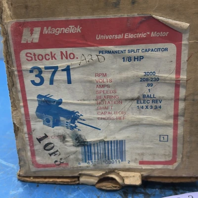 New | in-Stock Magnetek JF1H043NV1 HVAC Parts and Equipment Indiana US | J&J Industrial Supply #1455761