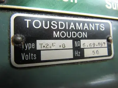 7074-110 Tousdiamants (Swiss) 2 Head (Vertical / Horizontal) Diamond Faceting Cutting Machine Jewelry For Wedding Rings