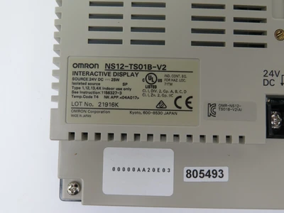 New | in-Stock Omron NS12-TS01B-V2 Printed Circuit Board Equipment California US | ANACAPA EQUIPMENT BROKERS, INC #1183765