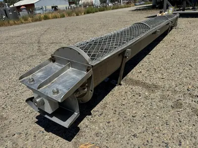 Conveyor, Screw, 6" X 10', Stainless Steel, 3/4 HP, #5880211