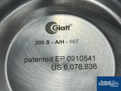 USED Glatt Glatt Isolation Valve, Model TKS 200