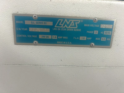 Used 2004 LNS QUICK LOAD SERVO S3 BARFEEDER Tooling & Accessories (Other) Ohio US | Legacy CNC Machinery, LLC #877154