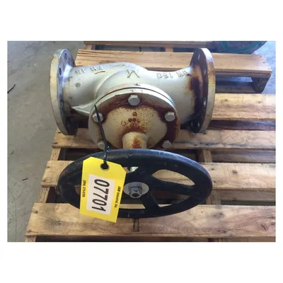 Used 6" manual globe valve for hot oil