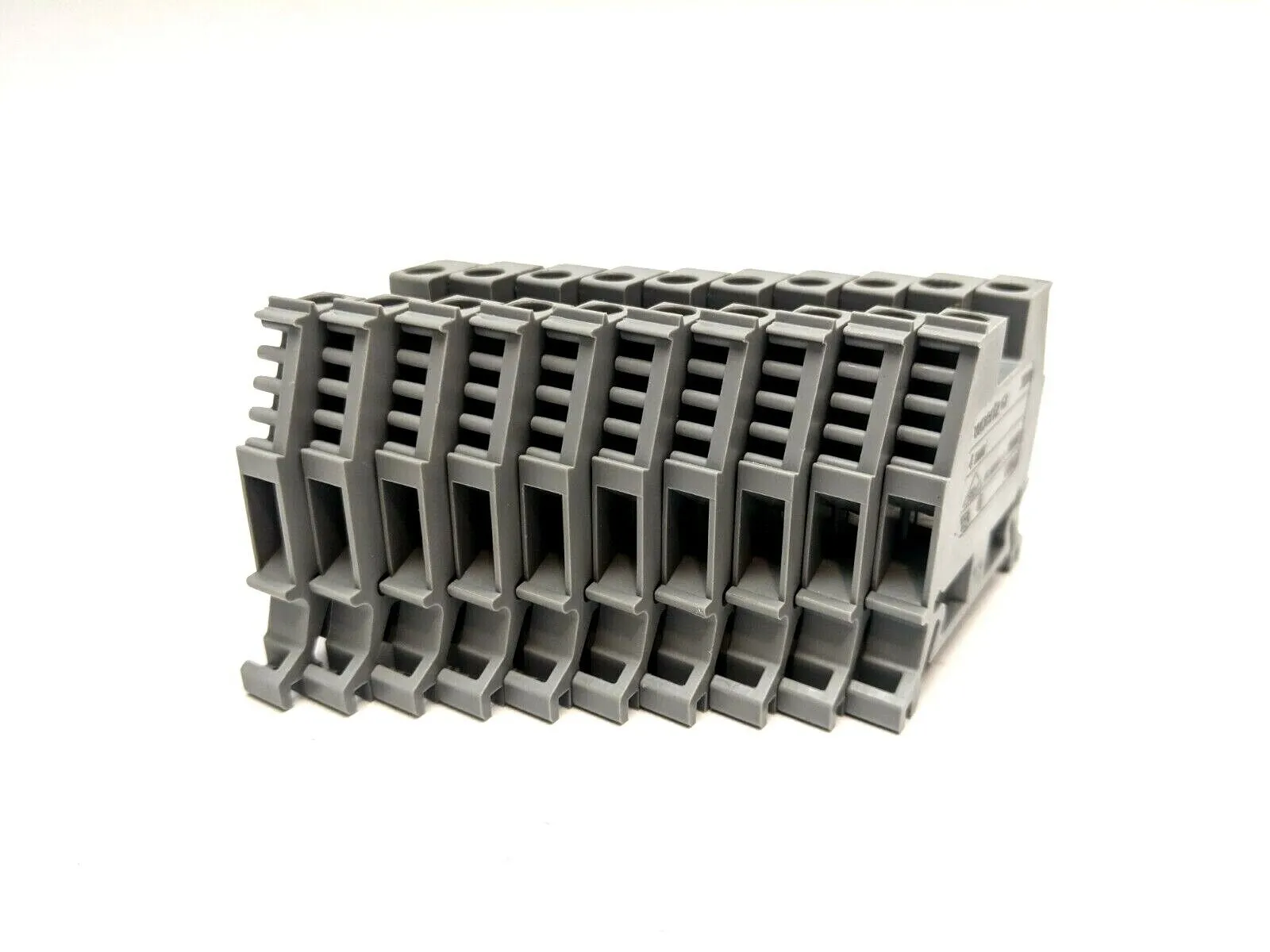 3450 | Woertz  Terminal Block Gray 4mm LOT OF 10 - Used