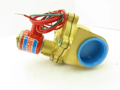 Honeywell Skinner 4LH2LB8127 Brass Solenoid Valve 2-Way NC 120V 125PSI 1-1/2"NPT