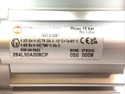 USED METAL WORK PNEUMATIC CYLINDER 50MM BORE 8MM STROKE SP0248332