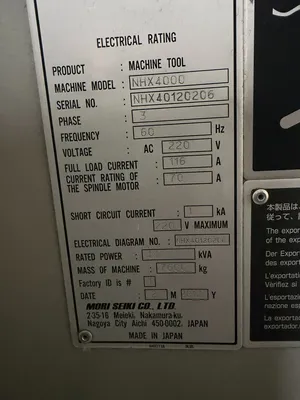 2012 MORI SEIKI NHX4000 Horizontal Machining Centers (CNC) | CNC EXCHANGE (15)