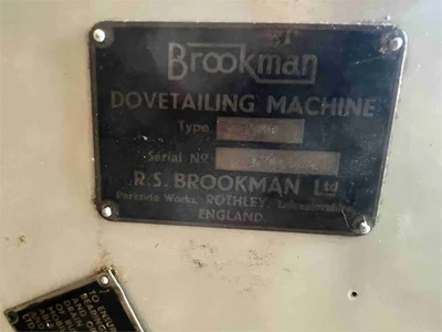 Used BROOKMAN DOVETAIL MACHINE Woodworking Dovetailers California US | MachineryMax #1321456