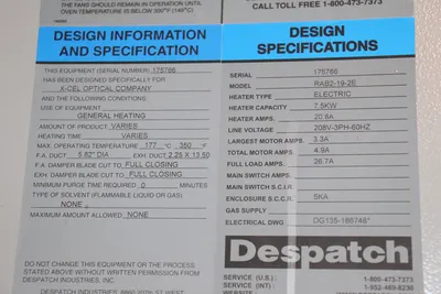 USED DESPATCH RAB2-19-2E