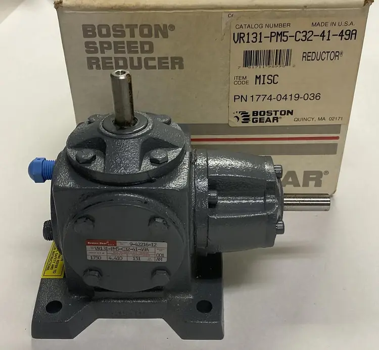 New | in-Stock BOSTON GEAR VR131-PM5-C32-41-49A Speed Reducers | Surplus Asset Holdings #1204337