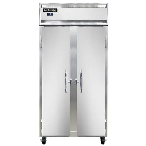 Continental 2FSESN 36 1/4" Slim Line Two Section Reach In Freezer, (2) Left/right Hinge Solid Doors, 115v