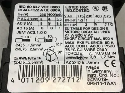 USED SIEMENS 3RT1016-1BB42