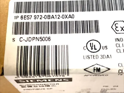 New | in-Stock Siemens PROFIBUS DP Connector 90° 12Mbit/s LOT OF 5 Disconnects Michigan US | Maverick Industrial Sales #1400691