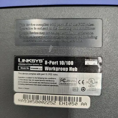 Used LINKSYS LINKSYS ETHER FAST 8-PORT 10/100 EH1050 Misc Electrical & Power Parts | ND Industrial Surplus #1217489