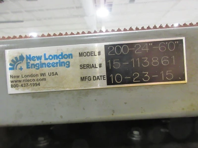 Used NEW LONDON ENGINEERING 200-24"X6'0" Conveyors Minnesota US | Machinesused.com #1300249