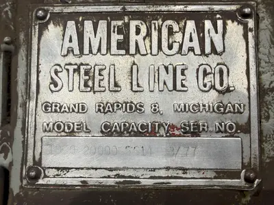 20,000 LBS X 60" AMERICAN MODEL #1000 MOTORIZED COIL REEL UNCOILER: YOBRO #24792