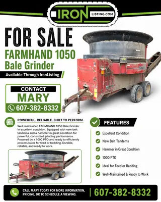 FARMHAND 1050 Agriculture Equipment | Iron Listing (19)