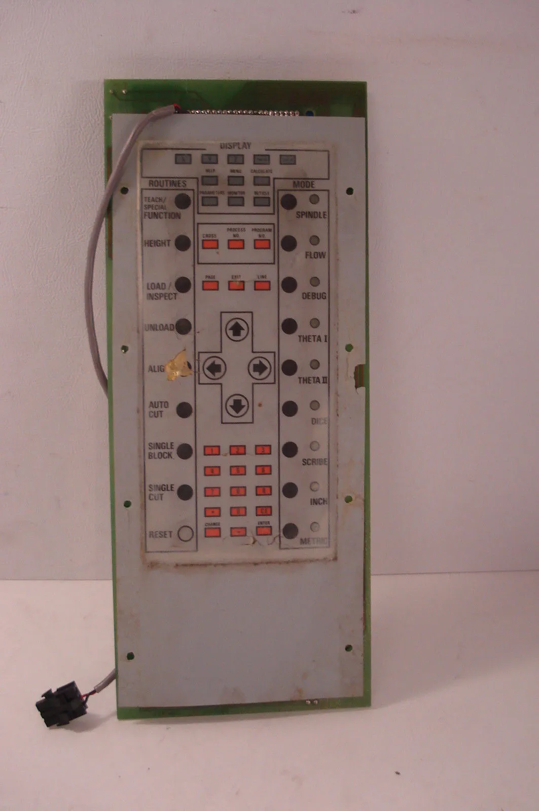 DISPLAY 4546-16-0 REV. E KEYPAD