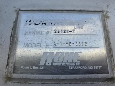 USED A-ONE MANUFACTURING CO. A-1-MB-2372