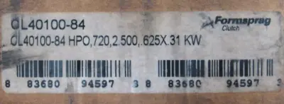 NEW FORMSPRAG CL40100-84 OVERRUNNING CLUTCH HPO-720/2.500 CL4010084