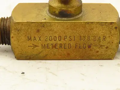 Parker PN400B Flow Control Needle Valve 1/4" NPT 2000PSI Lot of 2