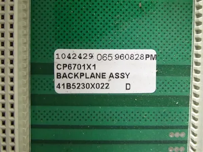 Fisher / Rosemount CP6701 Slot Rack Chassis Module 21 to 29 Volts 99576333 Used