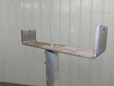 12.5" Tabletop Conveyor Aluminum Pedestal Round Pipe Leg Stand 27"-31"H Set of 2