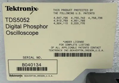 USED TEKTRONIX TDS5052 DIGITAL PHOSPHOR OSCILLOSCOPE