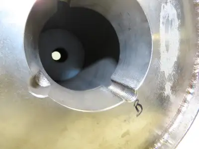 Stainless Steel Conveyor Drive Roller Pulley Hollow Drum 35.75" Face x 8" Dia
