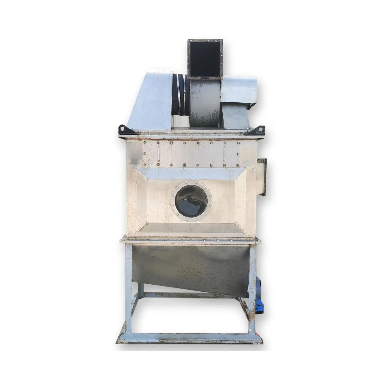 Used Air Vented Stainless Steel Vacuum Receiver Knock Out Bin
