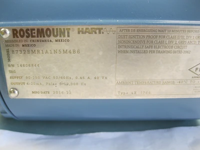 Used Rosemount 8732 EMR1A1N5M4B6 Sensors New Hampshire US | Bitter End Trading #1452841
